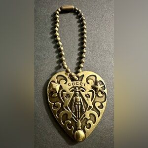 GUCCI Babouska Boston bag HEART purse charm/Keychain Vintage